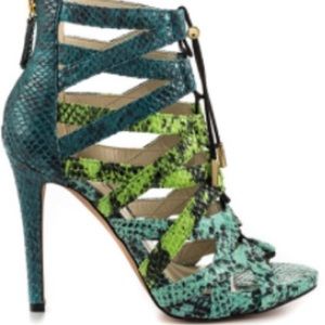 Aldo Snakeskin Pumps Size 7.5/38